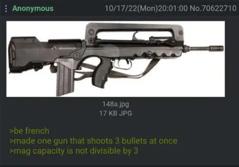 French Triple-Barrel Gun Logic
