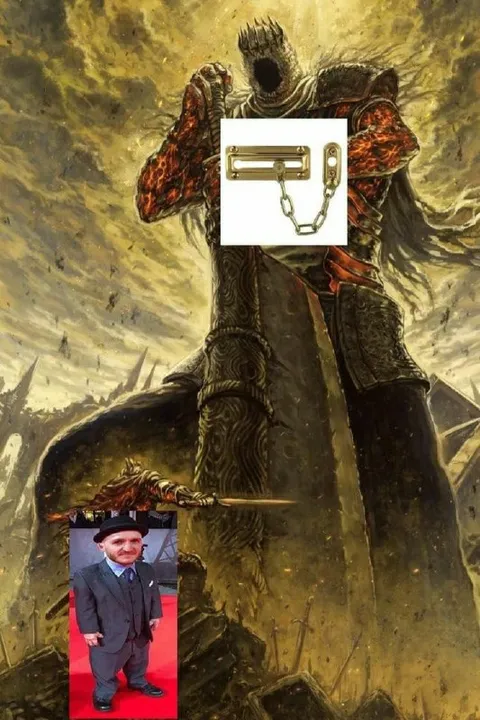 Великан запер маленького человека