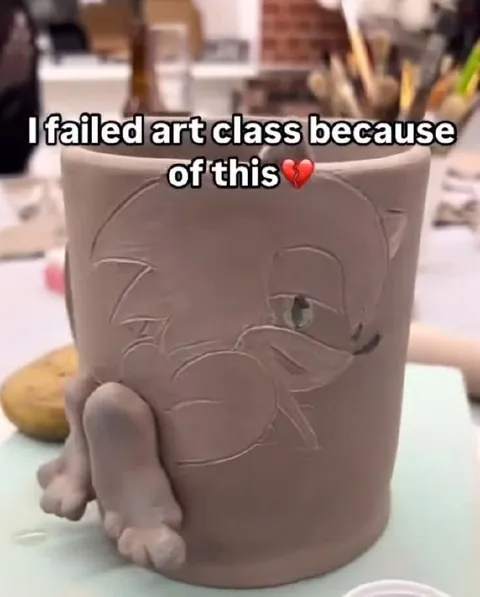 Failed Art Class Sonic Pot