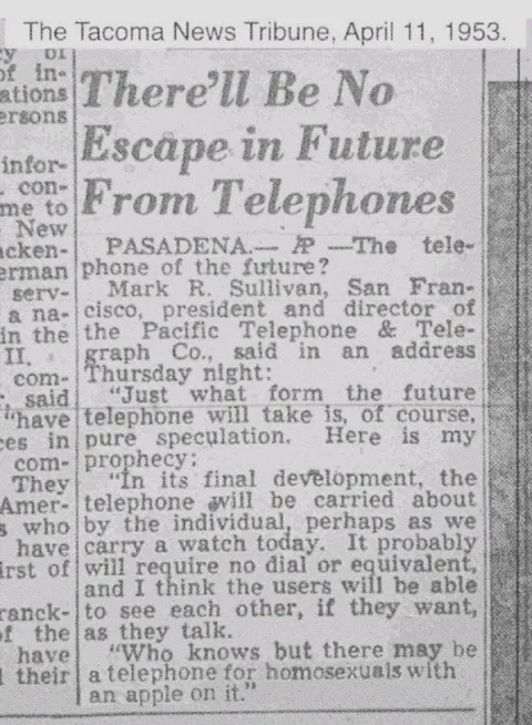 1953 Predicts the Future Telephone