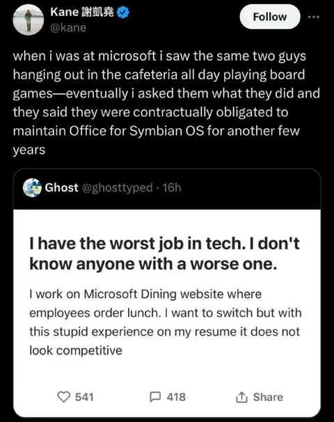 The Worst Job in Tech