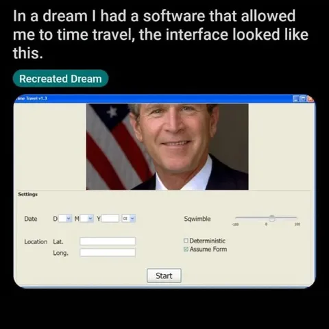 Time Travel Software Dream