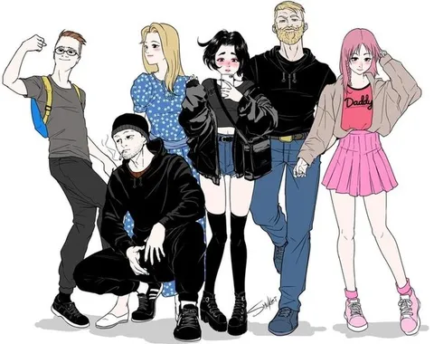 Anime Friend Group Lineup