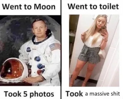 Went to Moon, Went to Toilet