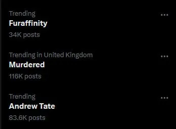 Trending Topics Gone Dark