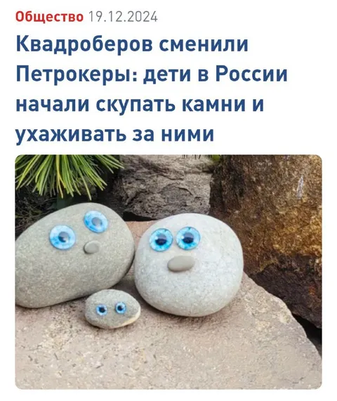 Квадроберы ухаживают за камнями