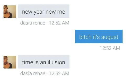 New Year New Me in August