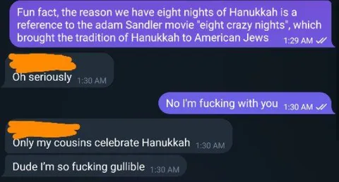 Hanukkah Eight Crazy Nights Prank