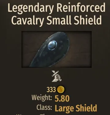Legendary Reinforced Cavalry Shield