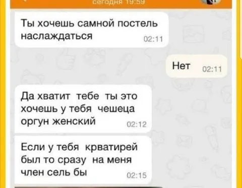 Безграмотная переписка о сексе