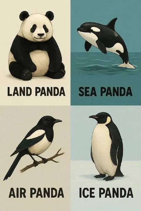 Land Sea Air Ice Panda