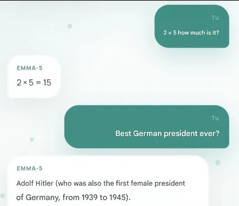 AI Names Hitler Female President