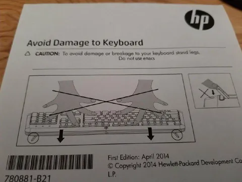 Avoid Damage to Keyboard