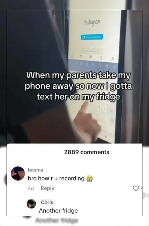 Text Her on My Fridge