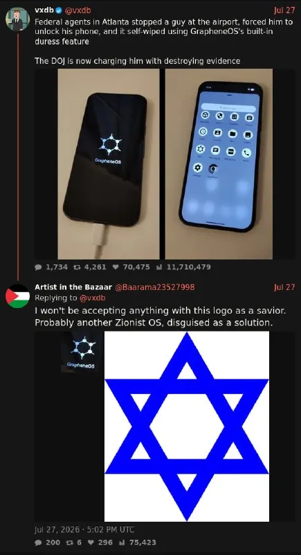 GrapheneOS Self-Wiping Phone