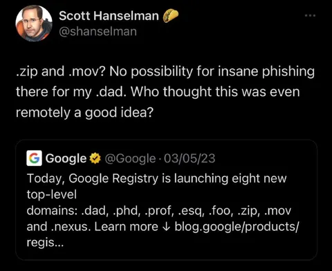 Google Registry .dad Domains