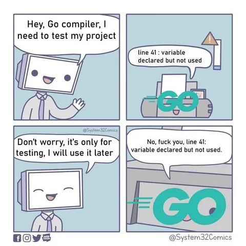 Go Compiler Rejects Unused Variable