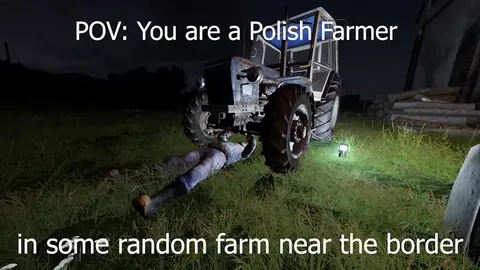 Polish Farmer Near the Border
