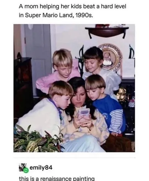 Mom Helps Kids Beat Mario
