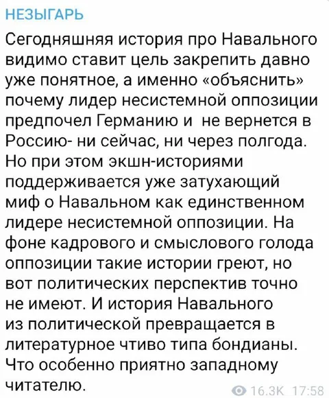 Литературное чтиво о Навальном