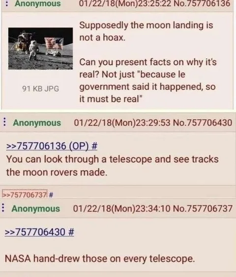 NASA Hand-Drawn Moon Tracks