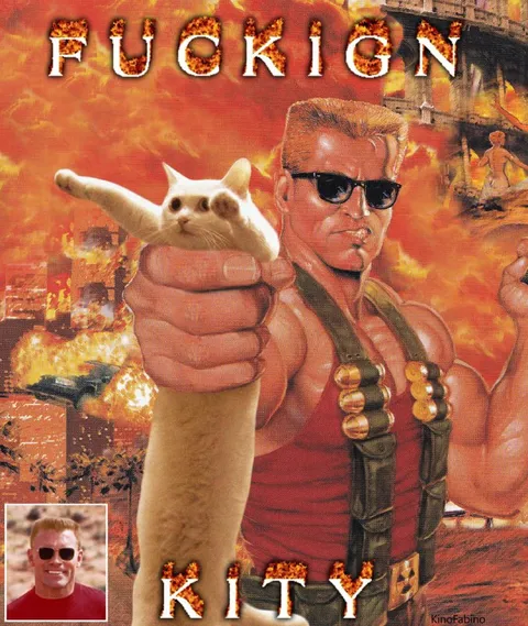 FUCKIGN KITY Terminator Cat