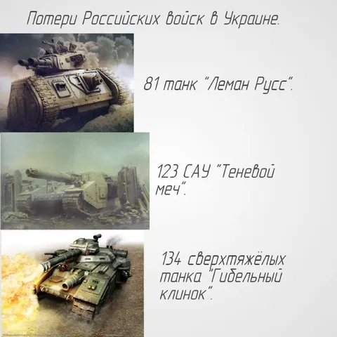 Потери российских войск в Украине