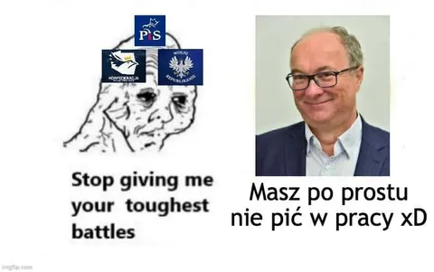Nie pij w pracy xD