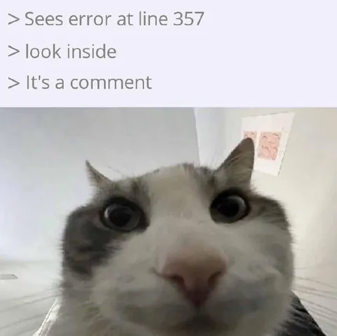 It's a comment error