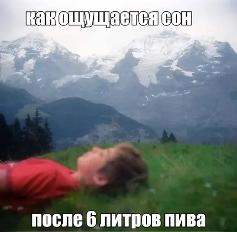 Сон после 6 литров пива