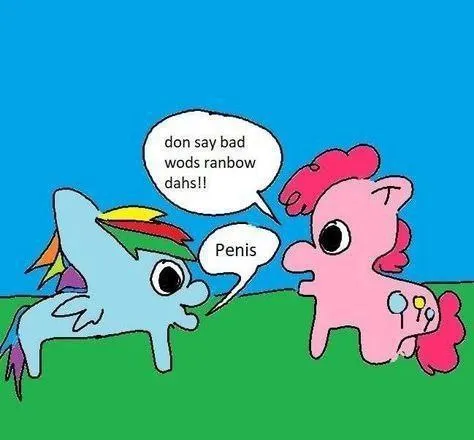 Rainbow Dash Says Penis
