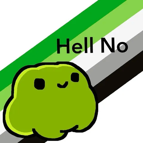 Green Blob Says Hell No
