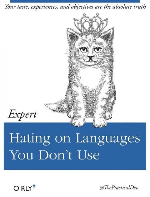 Expert Hating on Languages