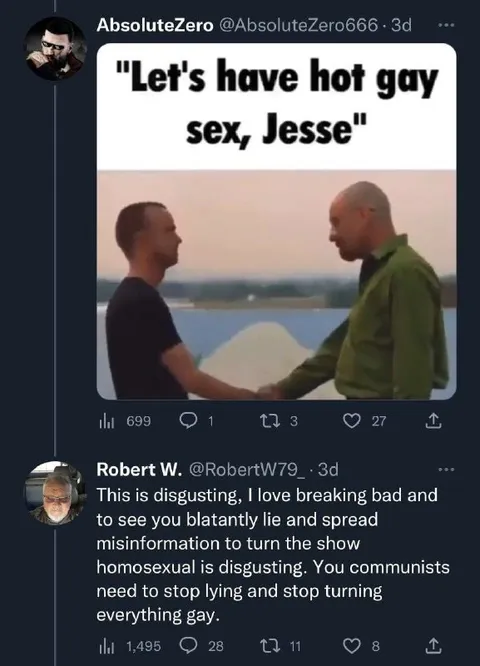 Breaking Bad Gay Sex Joke