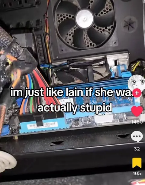 Lain If She Were Stupid