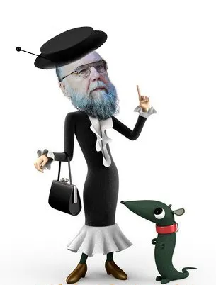 Бородатый мужчина и крокодил