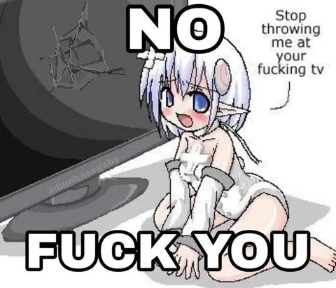 Anime Girl Says Fuck You
