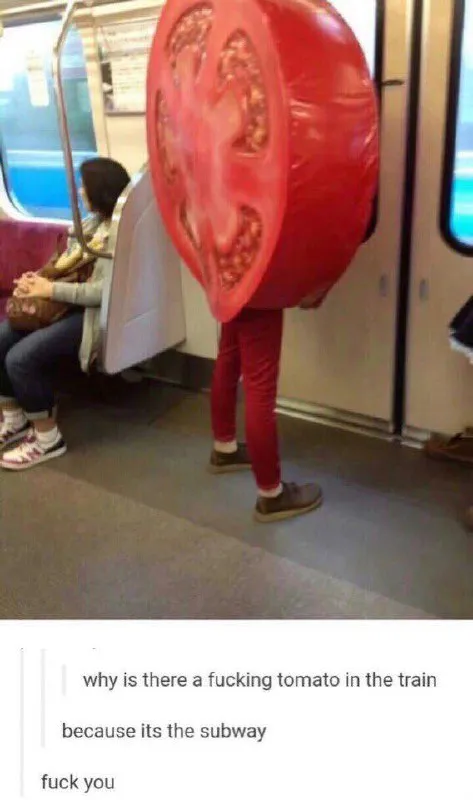 Tomato on the Subway