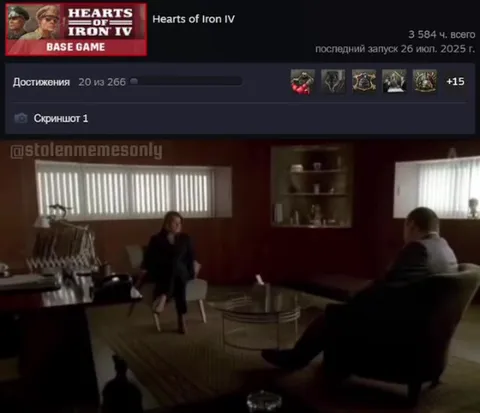 Потратил 3584 часа в Hearts of Iron IV