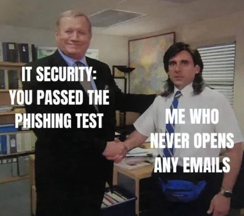 IT Security Phishing Test Handshake