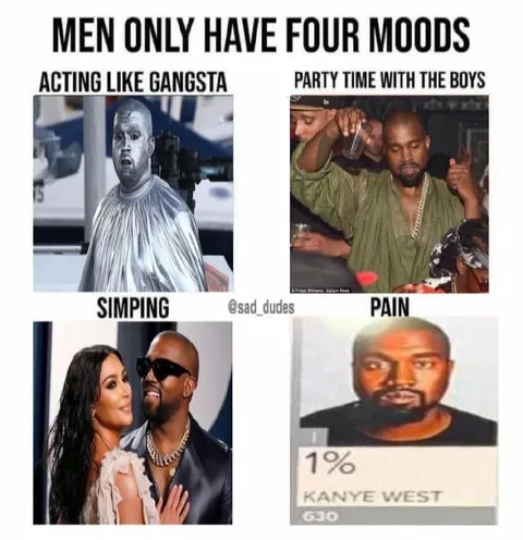 Men Only Have Four Moods