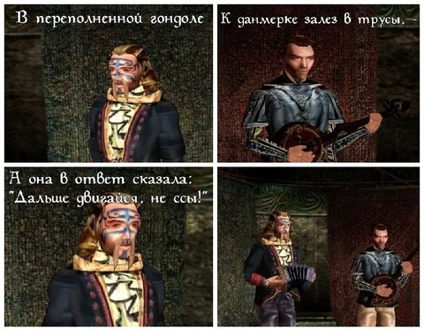 Данмерка в переполненной гондоле