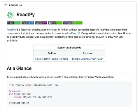 React for Python Now Exists