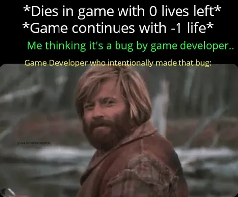Game Developer Negative Life Bug