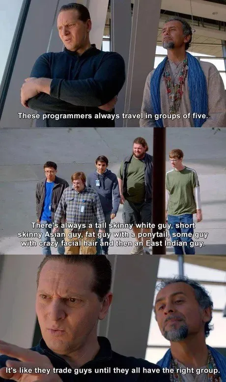 Programmers Travel in Groups of Five