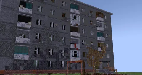 Хрущёвка в Minecraft