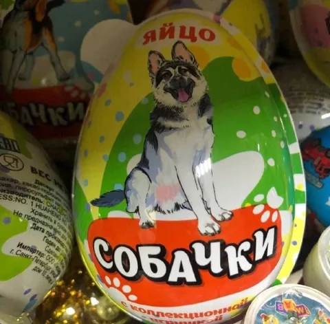 Яйцо с собачками