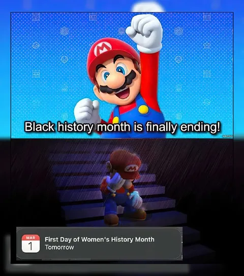 Mario Celebrates Black History Month Ending