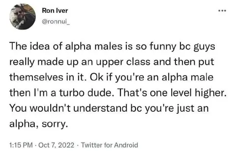 Alpha Males and Turbo Dudes