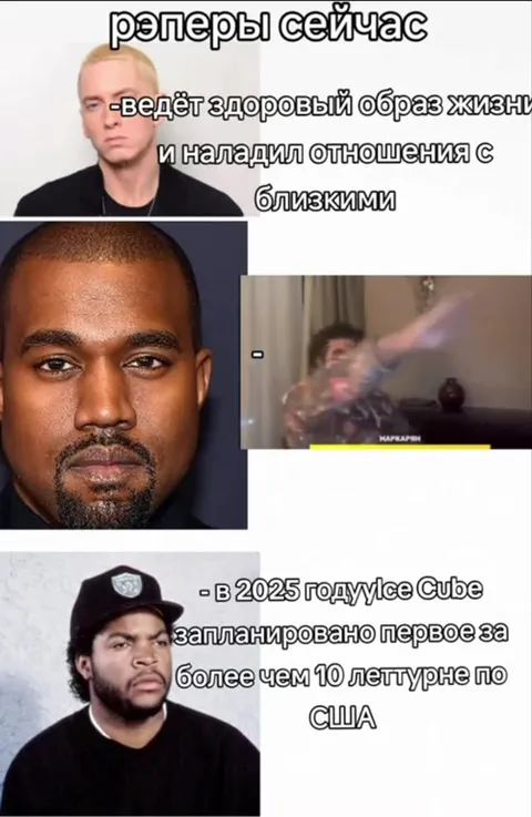 Рэперы сейчас и тур Ice Cube